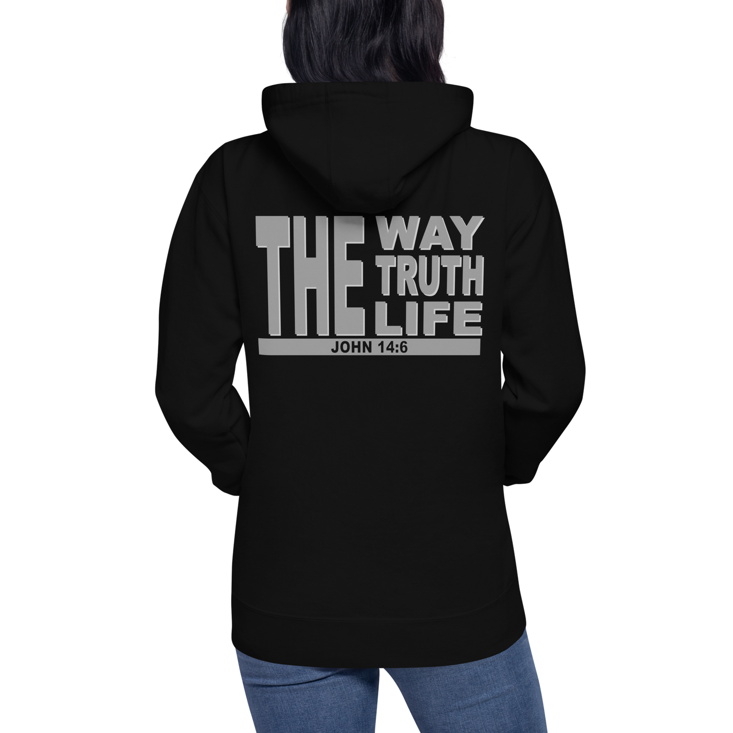 Unisex Christian Hoodie - "The Way, Truth, Life" (John 14:6)