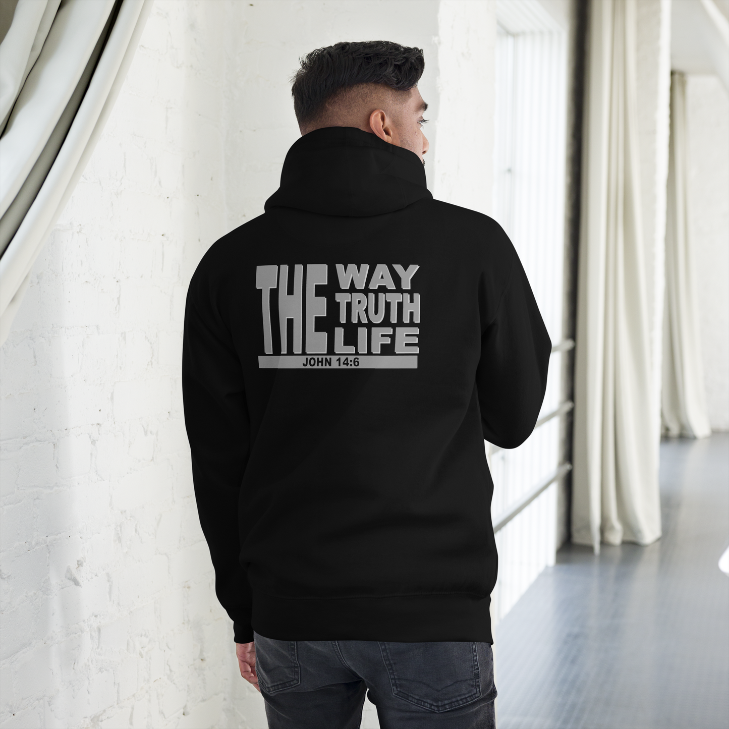 Unisex Christian Hoodie - "The Way, Truth, Life" (John 14:6)