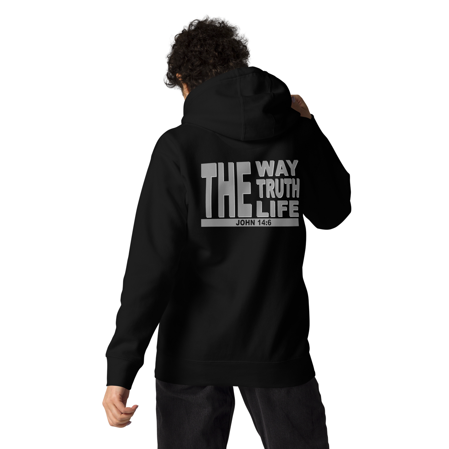 Unisex Christian Hoodie - "The Way, Truth, Life" (John 14:6)