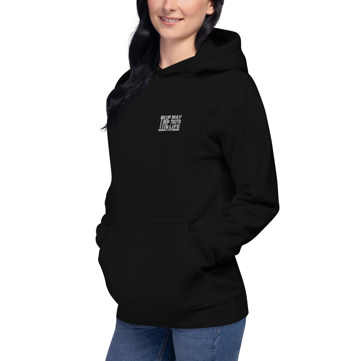 Unisex Christian Hoodie - "The Way, Truth, Life" (John 14:6)