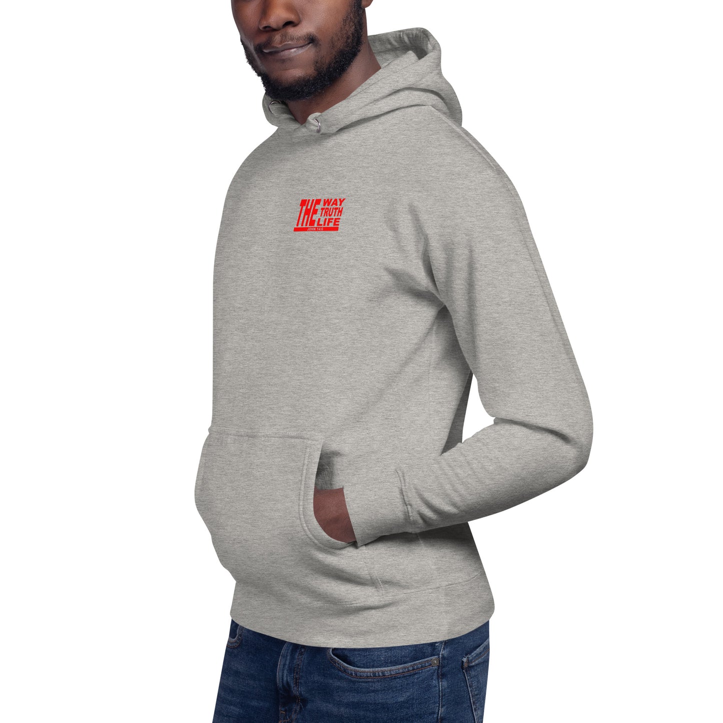 John 14:6 red - Unisex Hoodie