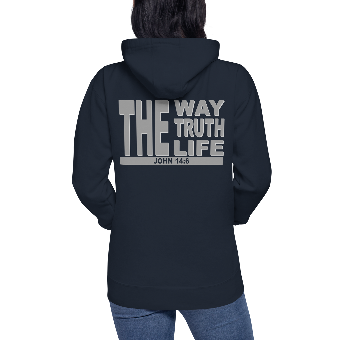 Unisex Christian Hoodie - "The Way, Truth, Life" (John 14:6)