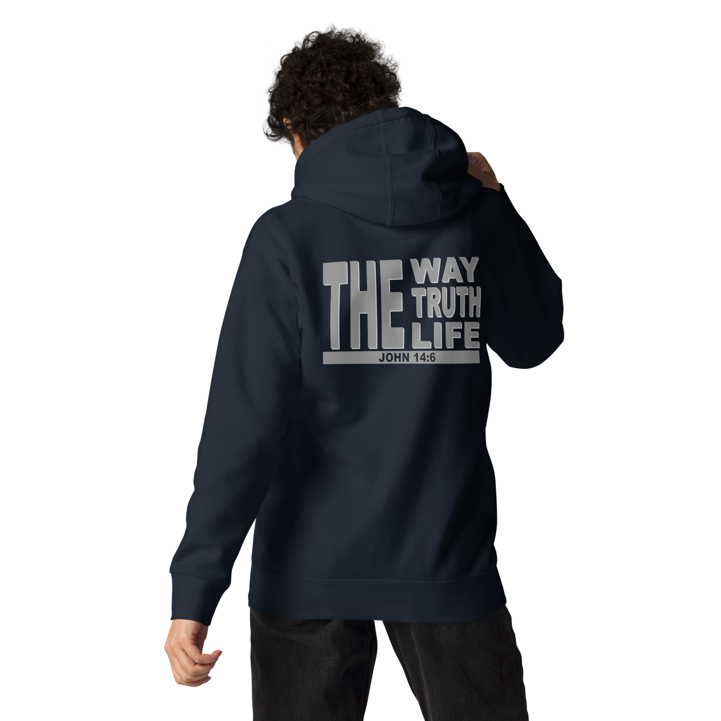 Unisex Christian Hoodie - "The Way, Truth, Life" (John 14:6)