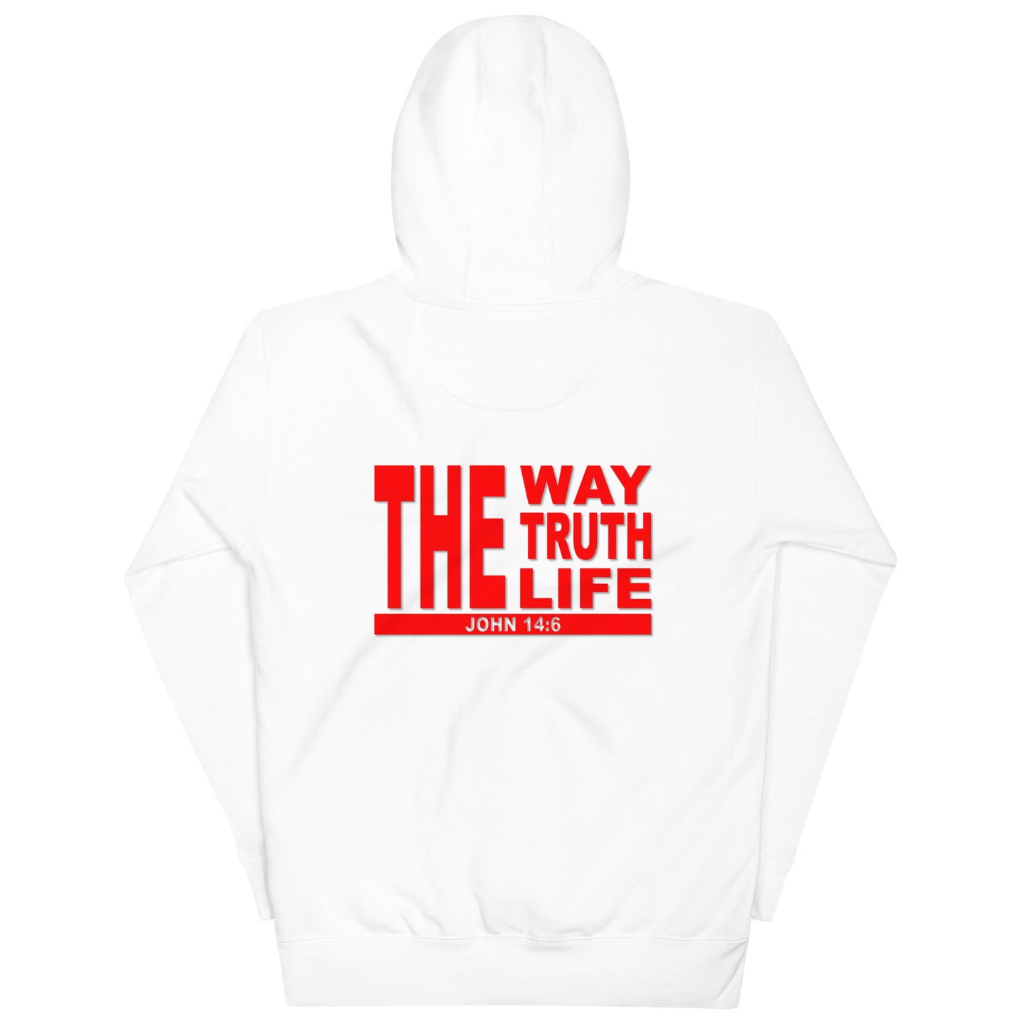 John 14:6 red - Unisex Hoodie