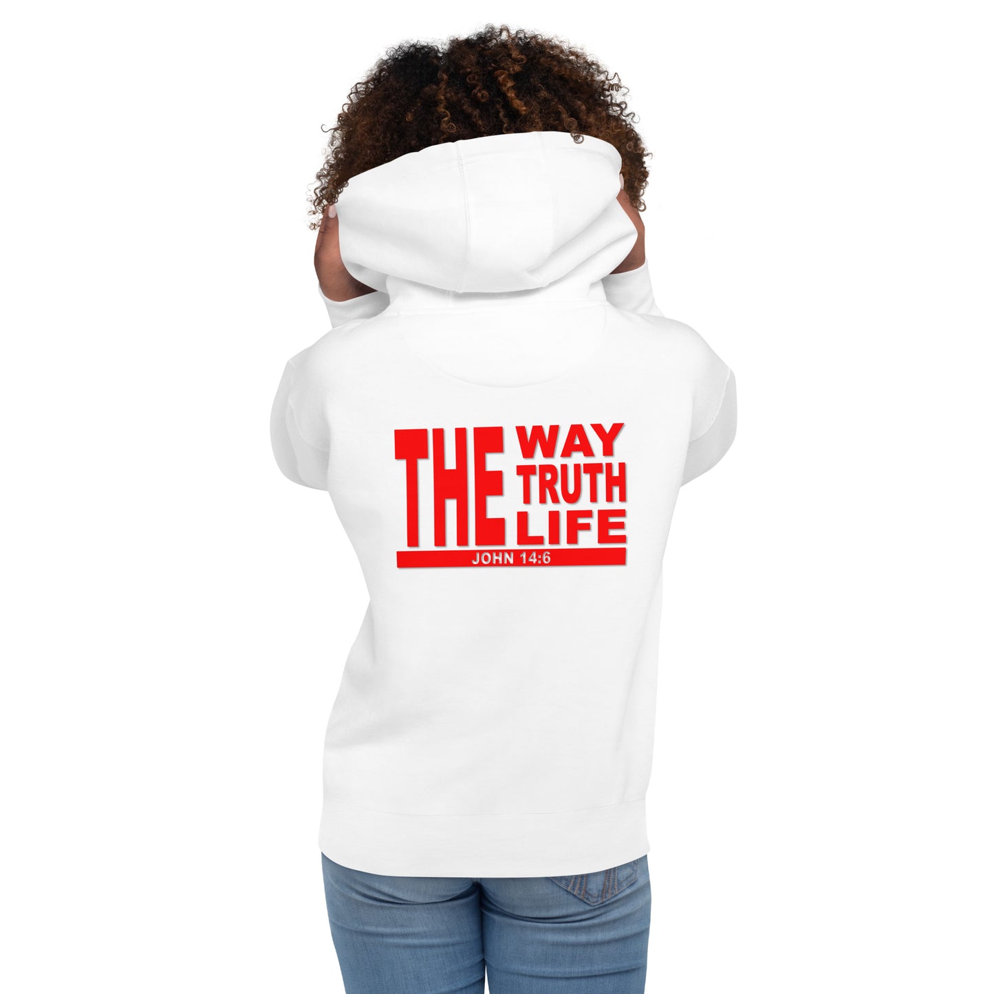 John 14:6 red - Unisex Hoodie