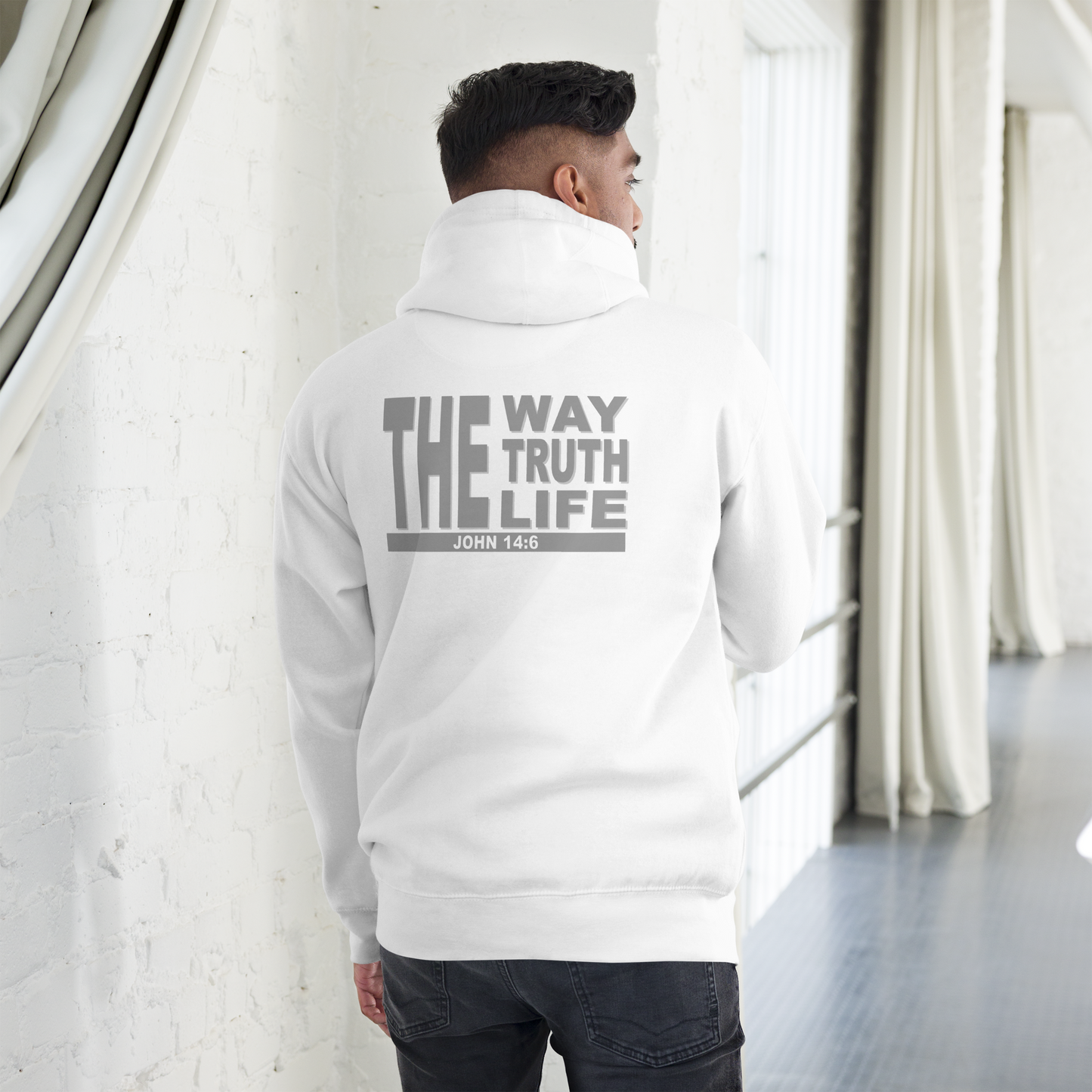 Unisex Christian Hoodie - "The Way, Truth, Life" (John 14:6)