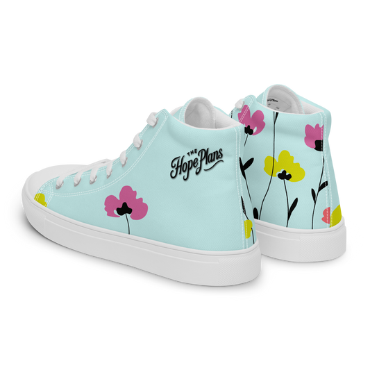 Women’s high top canvas shoes